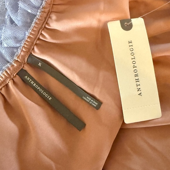 ANTHROPOLOGIE Lace Tunic Halter Dress Lavender Size XL NEW - Picture 12 of 13